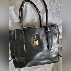 Dana Buchman genuine leather tote